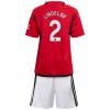 Maillot de Supporter Manchester United Lindelof 2 Domicile 2023-24 Pour Enfant